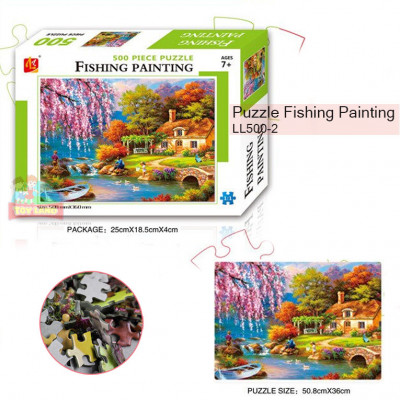 Puzzle Fishing Painting : LL500-2